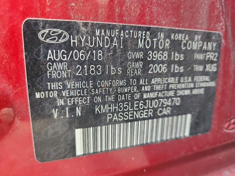 Продаж на аукціоні авто 2018 Hyundai Elantra Gt, vin: KMHH35LE6JU079470, номер лоту: 56710896