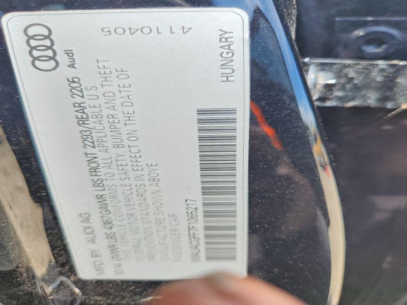 56229826 :رقم المزاد ، WAUACGFF7F1065217 vin ، 2015 Audi A3 مزاد بيع