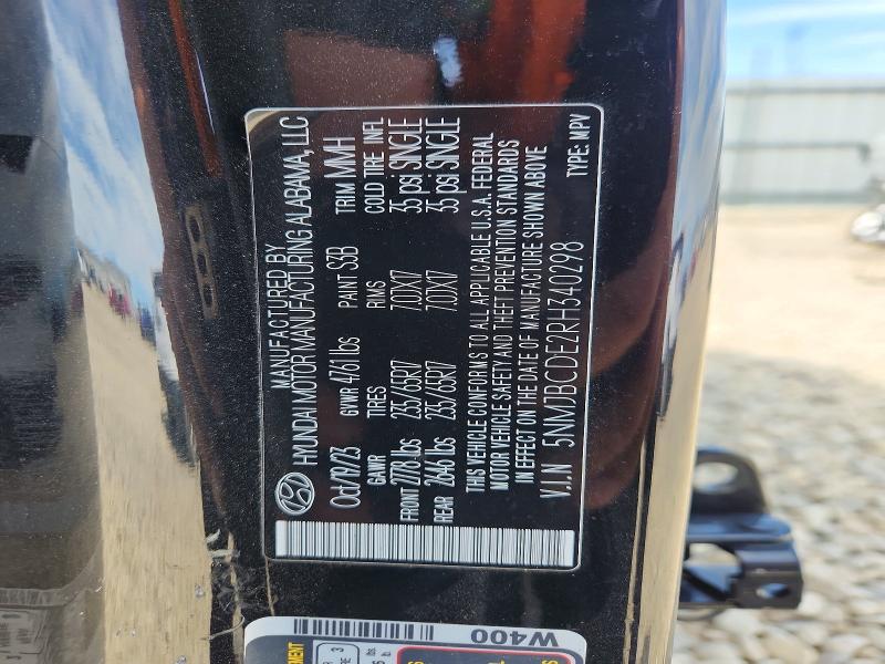 Продажа на аукционе авто 2024 Hyundai Tucson, vin: 5NMJBCDE2RH340298, номер лота: 52897376