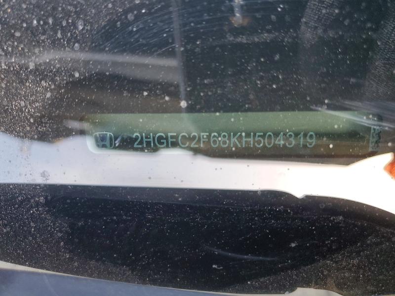 Продажа на аукционе авто 2019 Honda Civic, vin: 2HGFC2F68KH504319, номер лота: 56720416