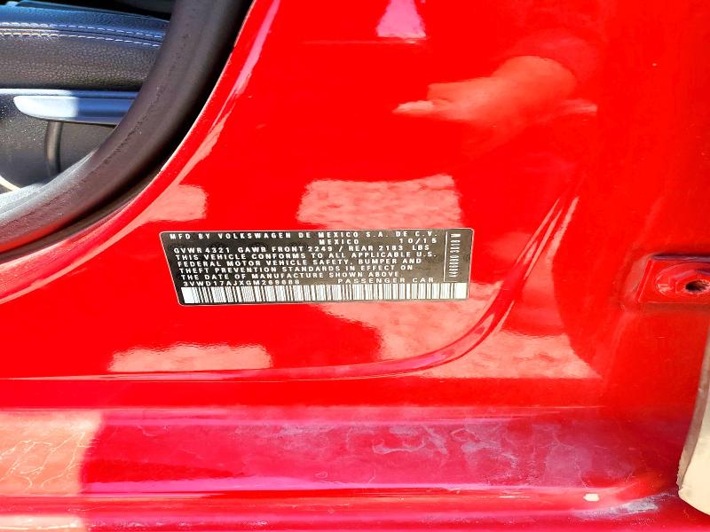 Продажа на аукционе авто 2016 Volkswagen Jetta, vin: 3VWD17AJXGM269688, номер лота: 55807556