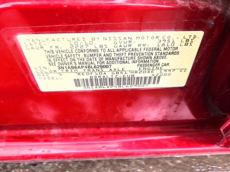 Aukcja sprzedaży 2011 Nissan Sentra, vin: 3N1AB6AP4BL629007, numer aukcji: 58730456