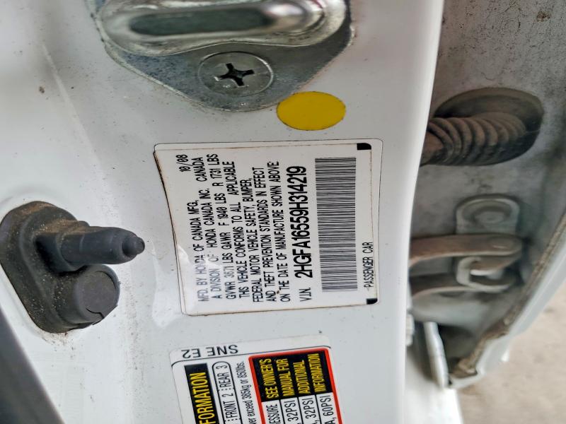 Продаж на аукціоні авто 2009 Honda Civic, vin: 2HGFA16559H314219, номер лоту: 56343476