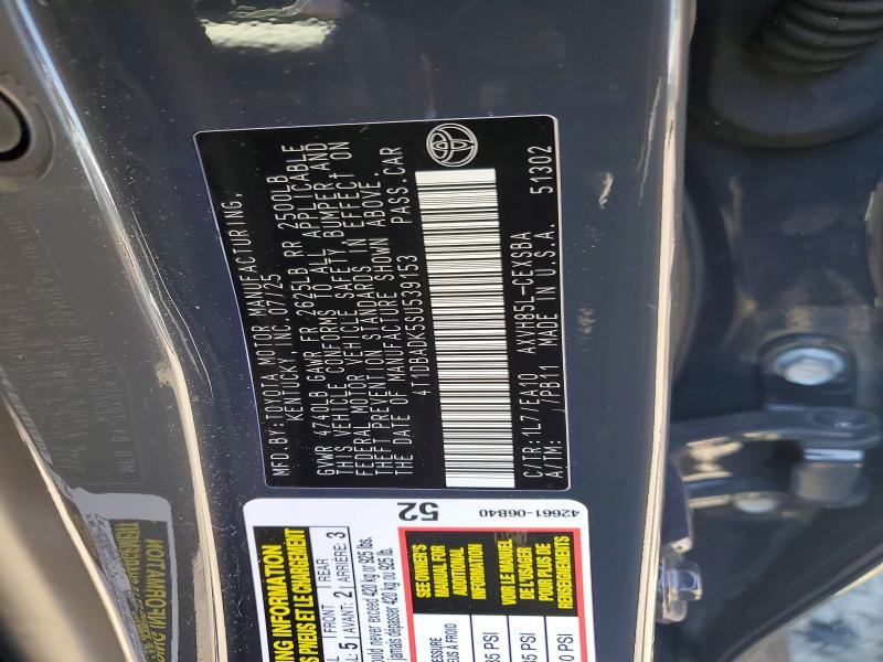 Aukcja sprzedaży 2025 Toyota Camry, vin: 4T1DBADK5SU539153, numer aukcji: 55550976