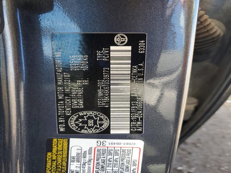 Aukcja sprzedaży 2007 Toyota Camry, vin: 4T1BK46K67U539773, numer aukcji: 56004386