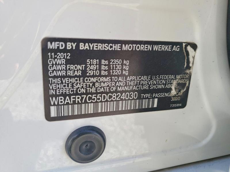 56628486 :رقم المزاد ، WBAFR7C55DC824030 vin ، 2013 Bmw 535 مزاد بيع