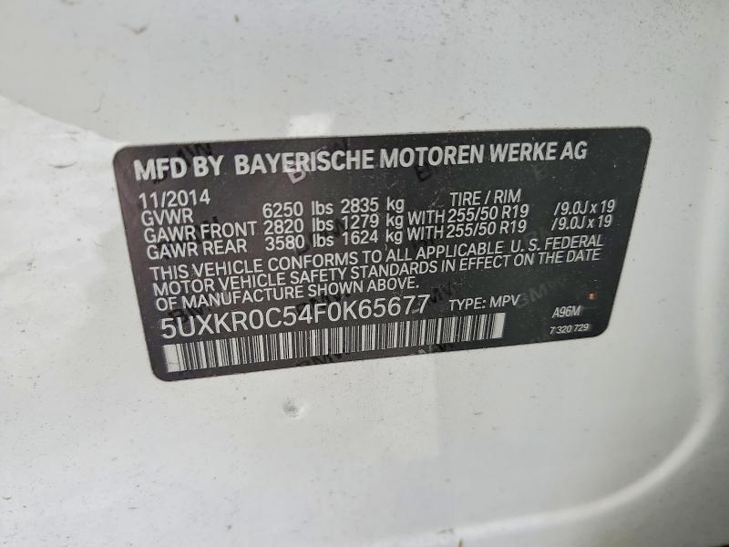 Aukcja sprzedaży 2015 Bmw X5, vin: 5UXKR0C54F0K65677, numer aukcji: 56127786