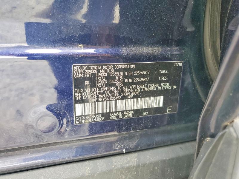Aukcja sprzedaży 2019 Toyota Rav4, vin: JTMP1RFV8KJ006452, numer aukcji: 56134806