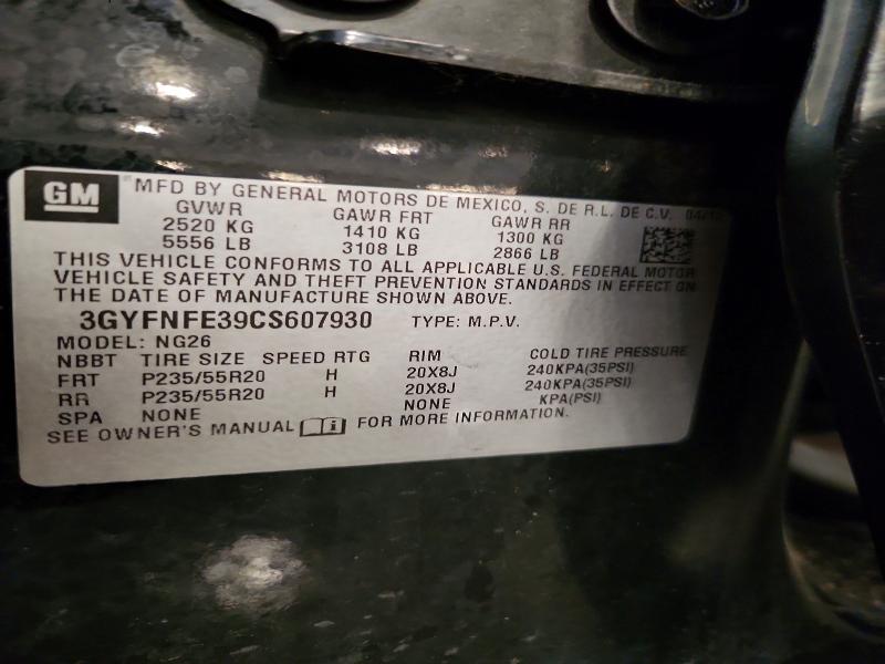 Aukcja sprzedaży 2012 Cadillac Srx, vin: 3GYFNFE39CS607930, numer aukcji: 55523056