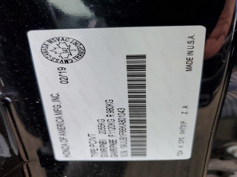 Aukcja sprzedaży 2019 Acura Tlx, vin: 19UUB1F66KA801043, numer aukcji: 53064496