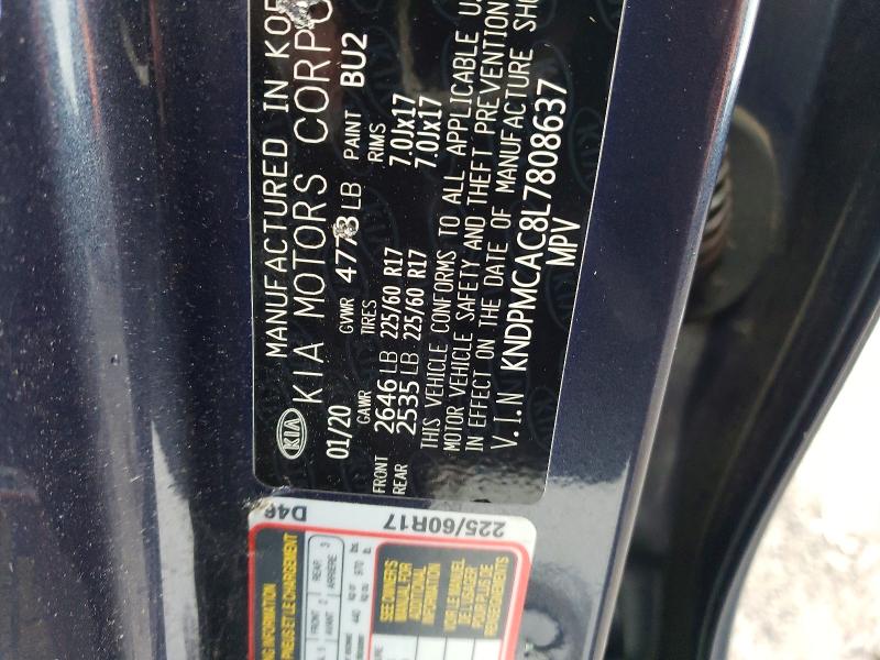 Продажа на аукционе авто 2020 Kia Sportage, vin: KNDPMCAC8L7808637, номер лота: 58932836