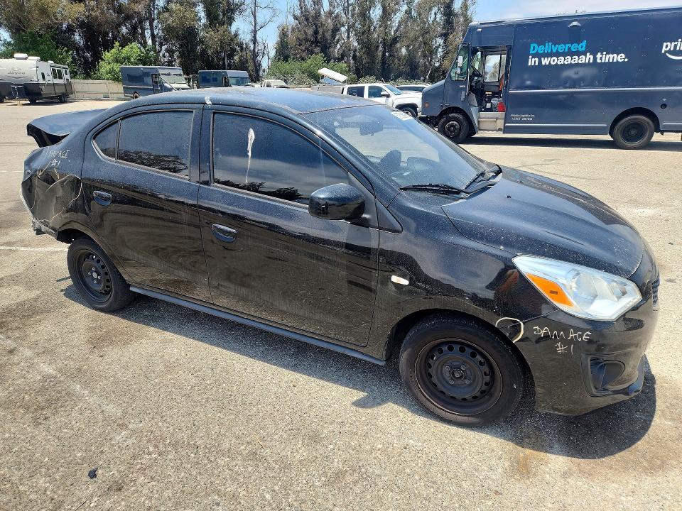 57538096 :رقم المزاد ، ML32F3FJ6LHF06100 vin ، 2020 Mitsubishi Mirage مزاد بيع
