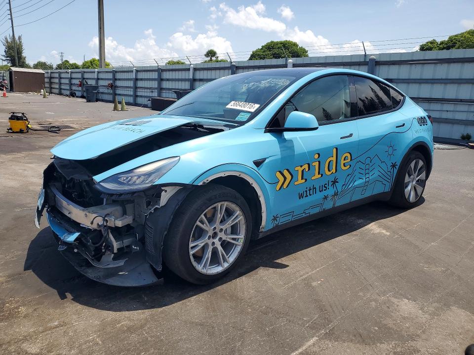 Продажа на аукционе авто 2021 Tesla Model Y, vin: 5YJYGDEE0MF279046, номер лота: 56648016
