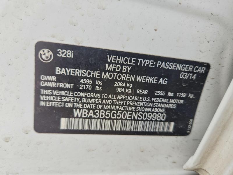 55835366 :رقم المزاد ، WBA3B5G50ENS09980 vin ، 2014 Bmw 328 مزاد بيع