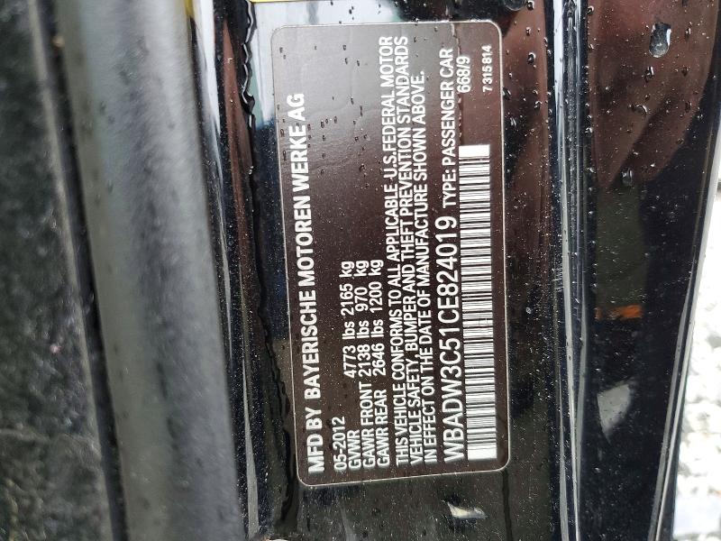 Продажа на аукционе авто 2012 Bmw 328, vin: WBADW3C51CE824019, номер лота: 56607116