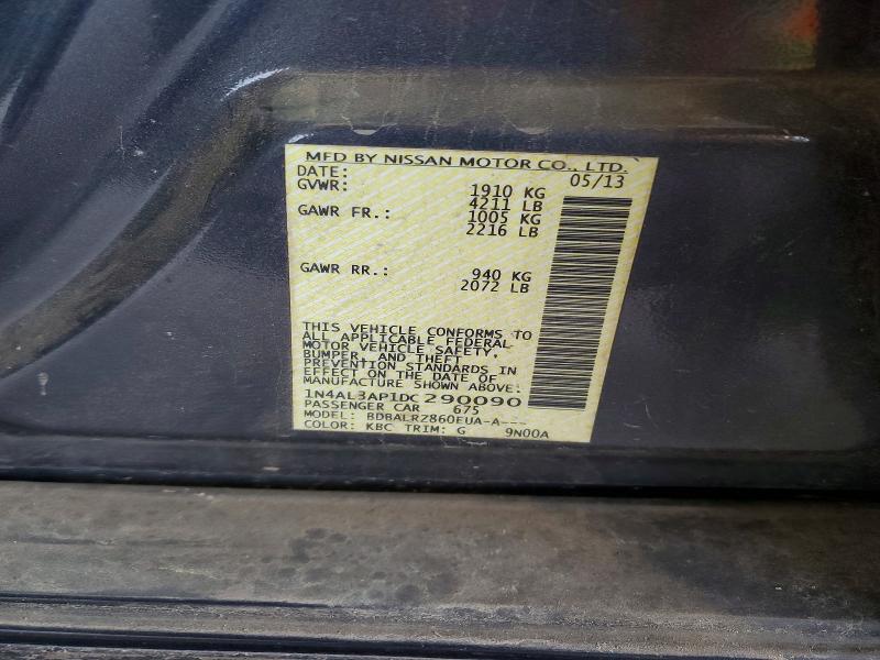 Aukcja sprzedaży 2013 Nissan Altima, vin: 1N4AL3AP1DC290090, numer aukcji: 56606856