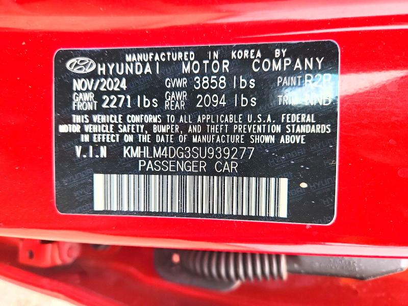 Продажа на аукционе авто 2025 Hyundai Elantra, vin: KMHLM4DG3SU939277, номер лота: 56168066
