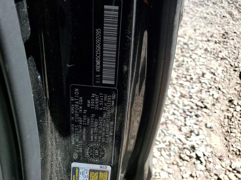 Aukcja sprzedaży 2016 Kia Sedona, vin: KNDMB5C15G6092095, numer aukcji: 56064516