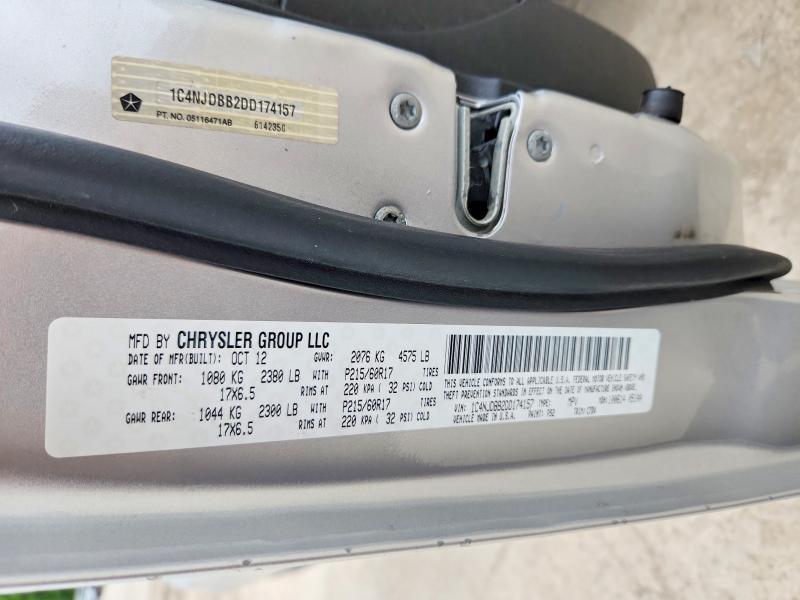 Продажа на аукционе авто 2013 Jeep Compass, vin: 1C4NJDBB2DD174157, номер лота: 56819586