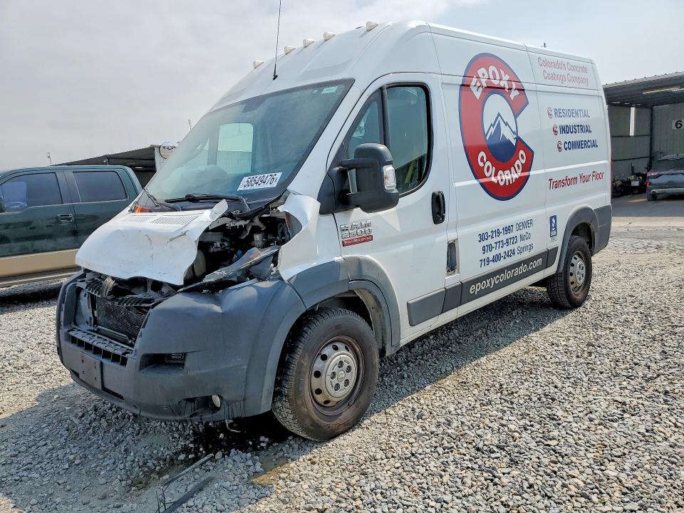 58549476 :رقم المزاد ، 3C6TRVBGXKE533260 vin ، 2019 Ram Promaster 1500 مزاد بيع