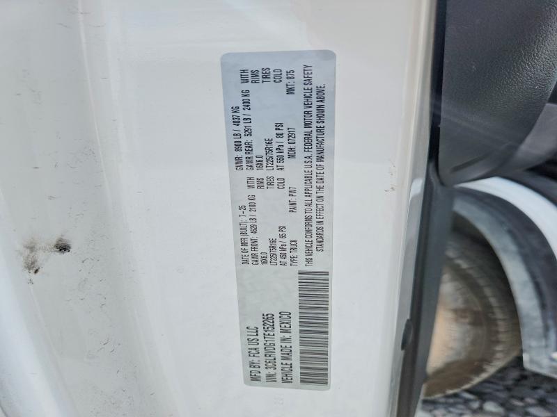 Aukcja sprzedaży 2026 Ram Promaster 2500, vin: 3C6LRVDG1TE152265, numer aukcji: 55599806