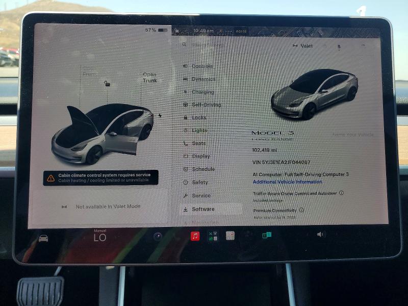 58645076 :رقم المزاد ، 5YJ3E1EA2JF044087 vin ، 2018 Tesla Model 3 مزاد بيع