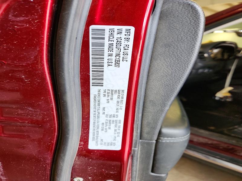 Aukcja sprzedaży 2022 Dodge Durango, vin: 1C4SDJFT1NC135837, numer aukcji: 58774366