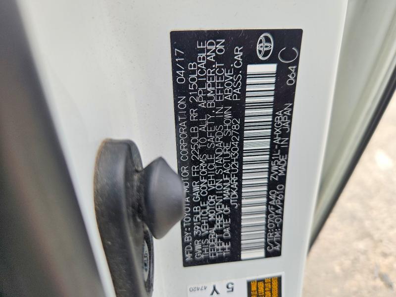 Aukcja sprzedaży 2017 Toyota Prius, vin: JTDKARFU2H3042782, numer aukcji: 58226566