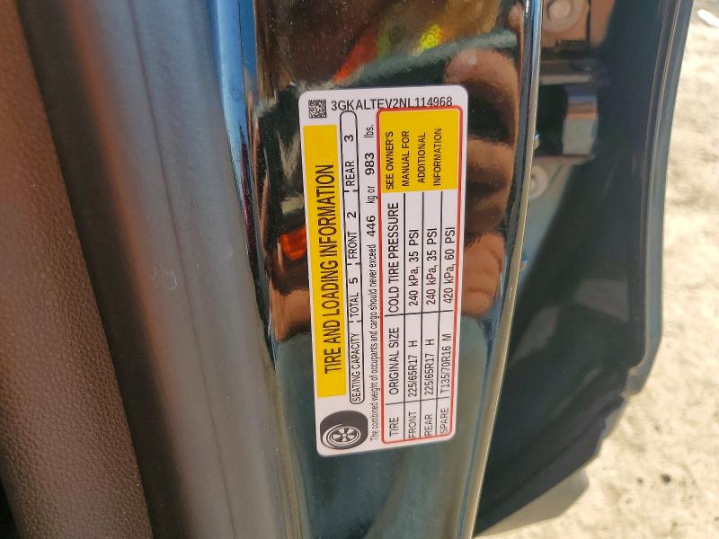 2022 Gmc Terrain მანქანა იყიდება აუქციონზე, vin: 3GKALTEV2NL114968, აუქციონის ნომერი: 56057086