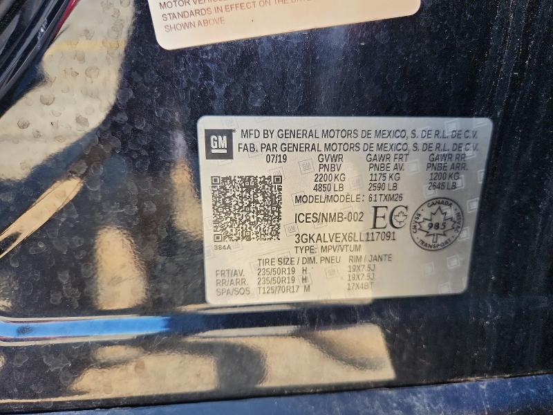 Продаж на аукціоні авто 2020 Gmc Terrain, vin: 3GKALVEX6LL117091, номер лоту: 57152846