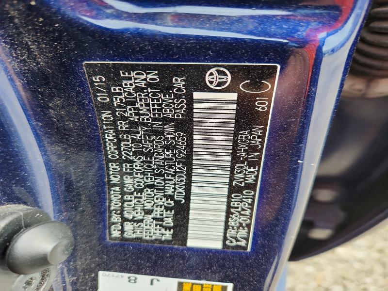 56301486 :رقم المزاد ، JTDKN3DU2F1924659 vin ، 2015 Toyota Prius مزاد بيع