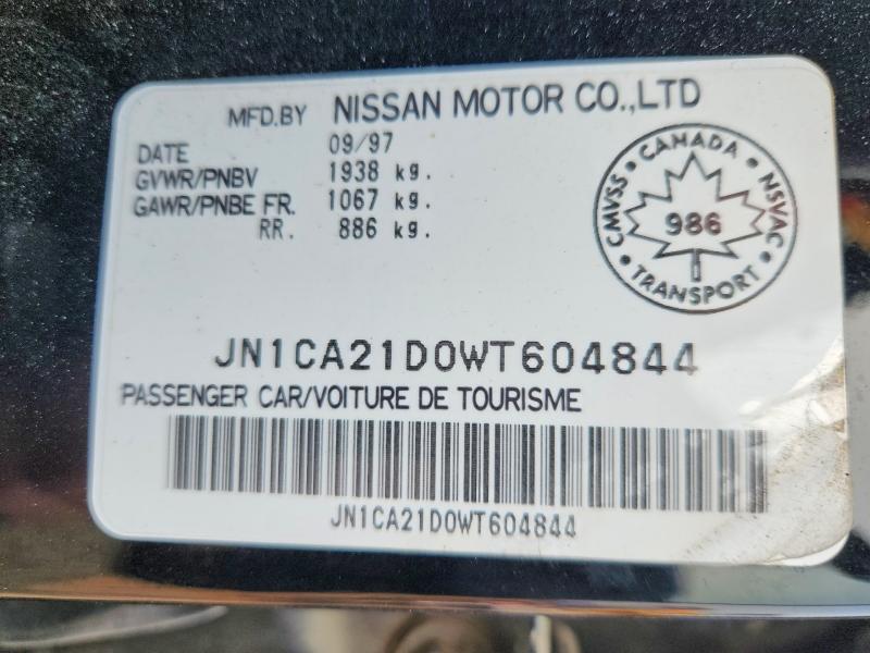 Продажа на аукционе авто 1998 Nissan Maxima, vin: JN1CA21D0WT604844, номер лота: 59191016