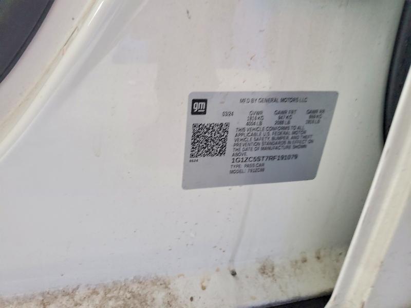 Aukcja sprzedaży 2024 Chevrolet Malibu, vin: 1G1ZC5ST7RF191079, numer aukcji: 55123246