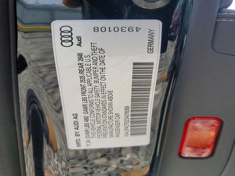 Продаж на аукціоні авто 2025 Audi A5, vin: WAUFACF52SA016089, номер лоту: 56597356