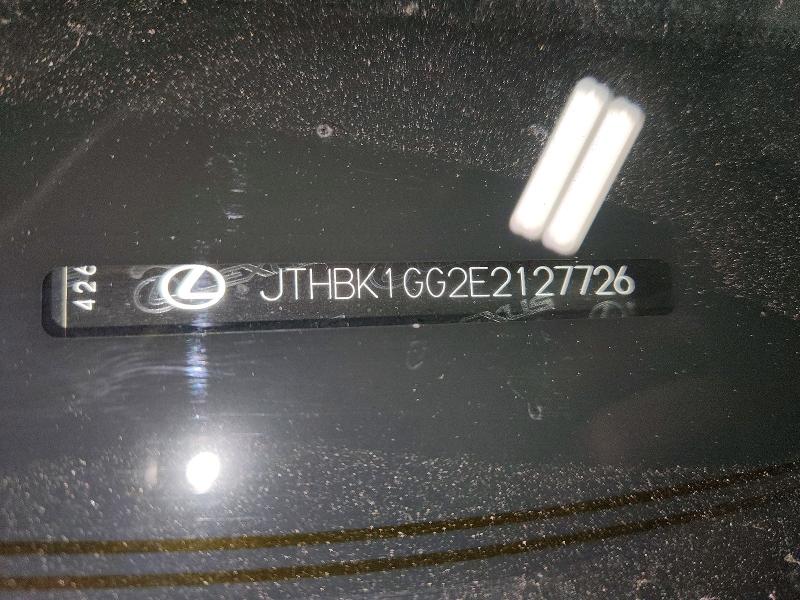 57663776 :رقم المزاد ، JTHBK1GG2E2127726 vin ، 2014 Lexus Es مزاد بيع