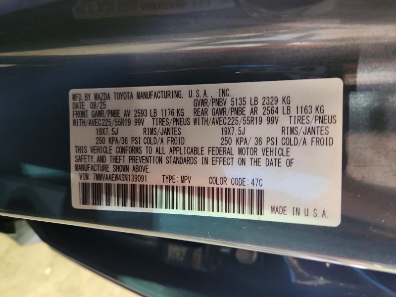 Aukcja sprzedaży 2025 Mazda Cx-50, vin: 7MMVAAEW4SN139091, numer aukcji: 56438796
