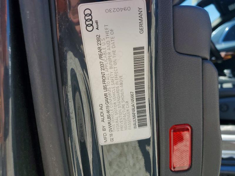 Продаж на аукціоні авто 2018 Audi A4, vin: WAULMAF48JA145667, номер лоту: 55719516