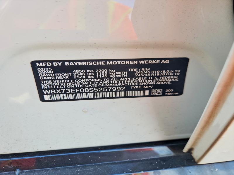 Aukcja sprzedaży 2025 Bmw X1, vin: WBX73EF08S5257992, numer aukcji: 56099866