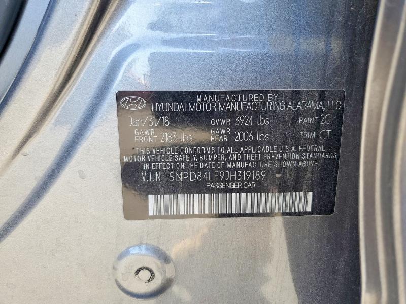 2018 Hyundai Elantra მანქანა იყიდება აუქციონზე, vin: 5NPD84LF9JH319189, აუქციონის ნომერი: 56818696