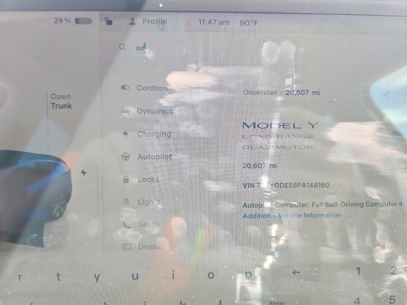 56842176 :رقم المزاد ، 7SAYGDEE6PA148160 vin ، 2023 Tesla Model Y مزاد بيع