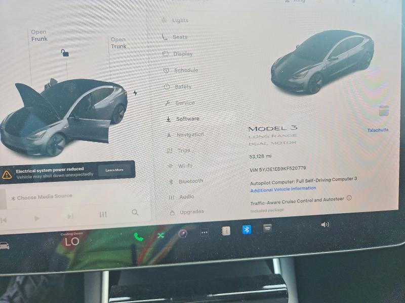 2019 Tesla Model 3 მანქანა იყიდება აუქციონზე, vin: 5YJ3E1EB9KF520779, აუქციონის ნომერი: 56788116