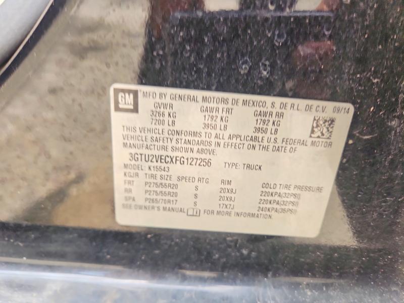 Aukcja sprzedaży 2015 Gmc Sierra, vin: 3GTU2VECXFG127256, numer aukcji: 59541236