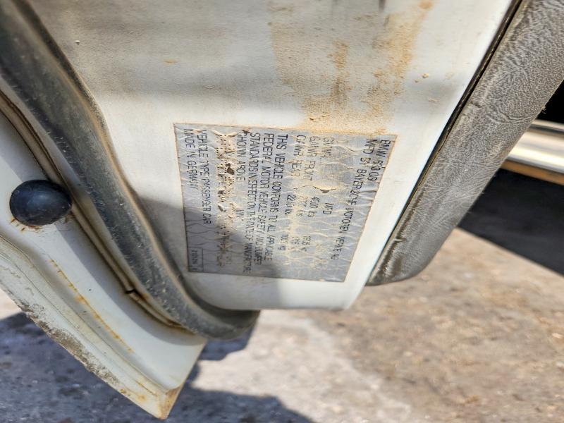 Продаж на аукціоні авто 1984 Bmw 633, vin: WBAEB8407E6996424, номер лоту: 58516766