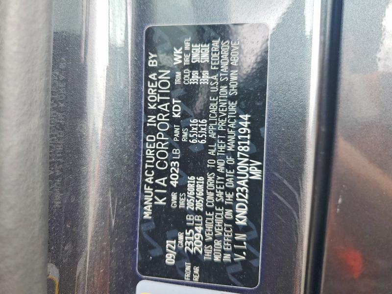 Aukcja sprzedaży 2022 Kia Soul, vin: KNDJ23AU0N7811944, numer aukcji: 58125516