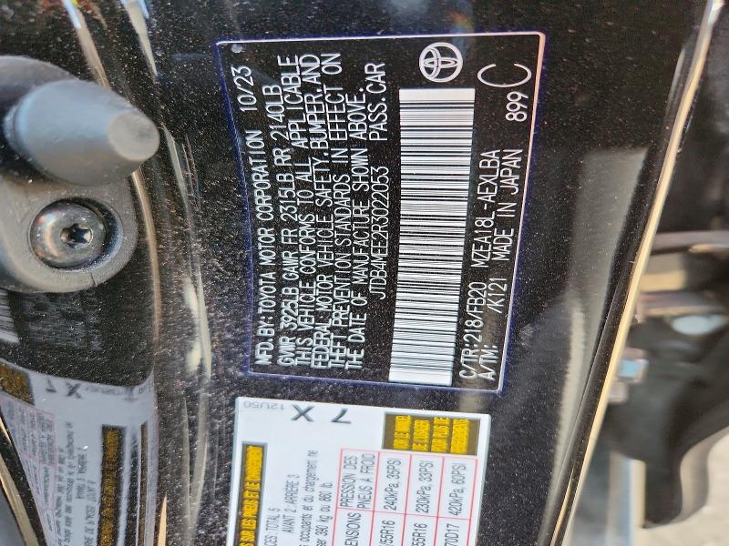 Aukcja sprzedaży 2024 Toyota Corolla, vin: JTDB4MEE2R3022053, numer aukcji: 55841336