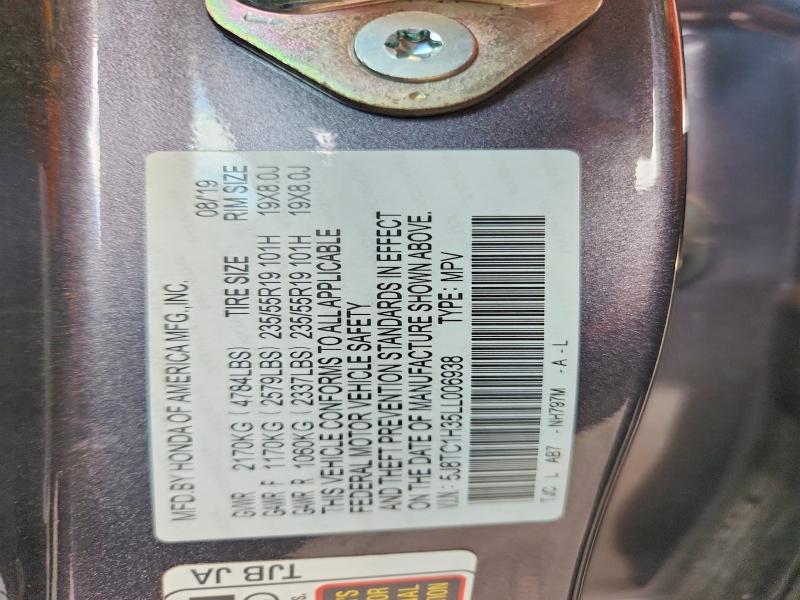 Продаж на аукціоні авто 2020 Acura Rdx, vin: 5J8TC1H35LL006938, номер лоту: 58845766
