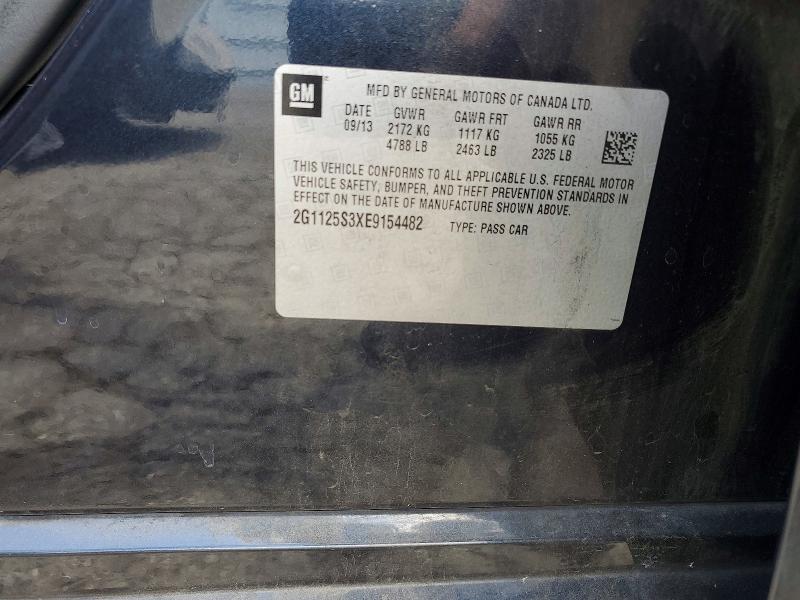 Aukcja sprzedaży 2014 Chevrolet Impala, vin: 2G1125S3XE9154482, numer aukcji: 58393596