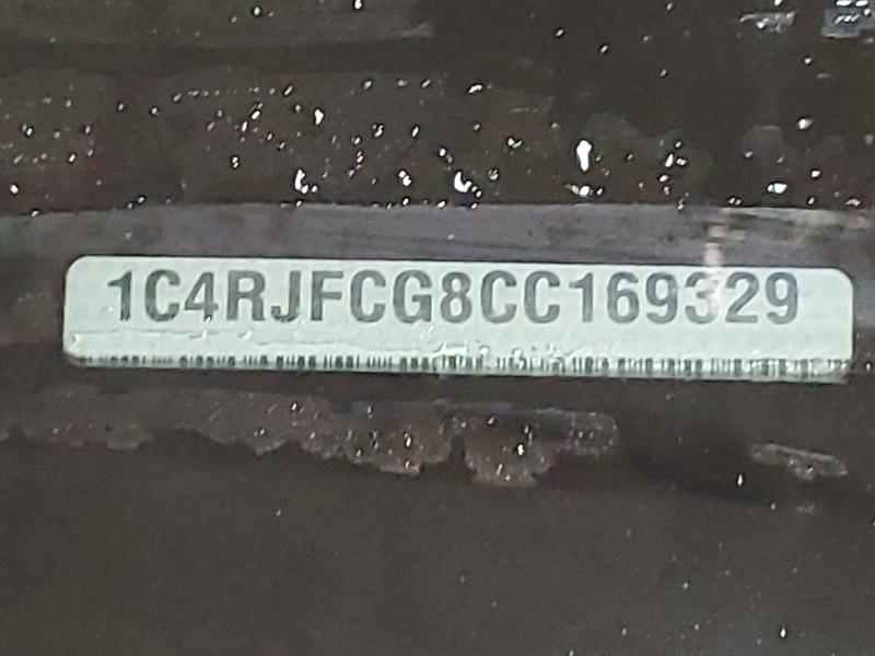 Aukcja sprzedaży 2012 Jeep Grand Cherokee, vin: 1C4RJFCG8CC169329, numer aukcji: 58133156