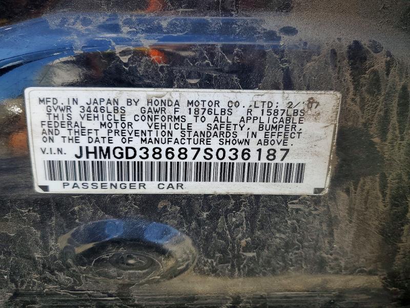 Продажа на аукционе авто 2007 Honda Fit, vin: JHMGD38687S036187, номер лота: 56191046