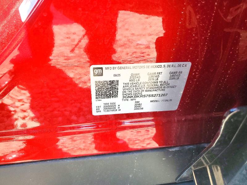 Aukcja sprzedaży 2025 Chevrolet Blazer, vin: 3GNKBKRS7SS271207, numer aukcji: 56832466